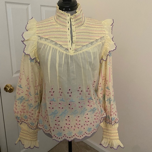 SOLD! LoveShackFancy Kassie Top - Picture 3 of 10